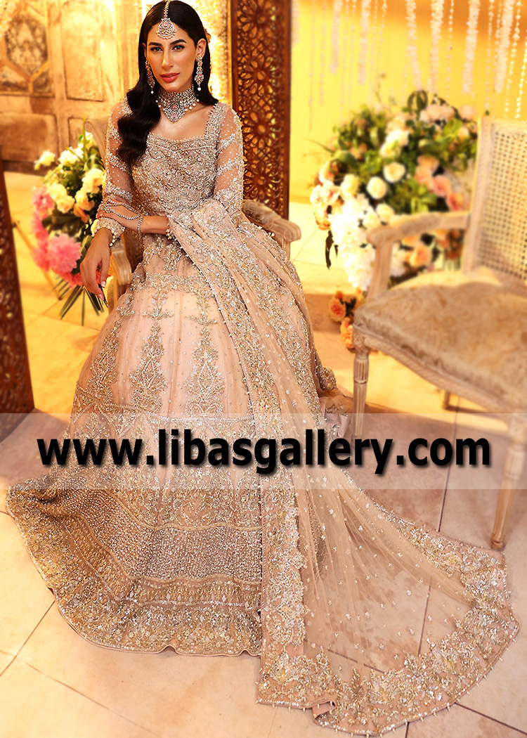 Peach Morganite Wedding Gown