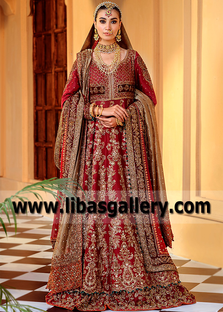 Pakistani Designer Aisha Imran Bridal Wedding Lehenga Asian Wedding Lehengas Lillestrom Norway Pishwas