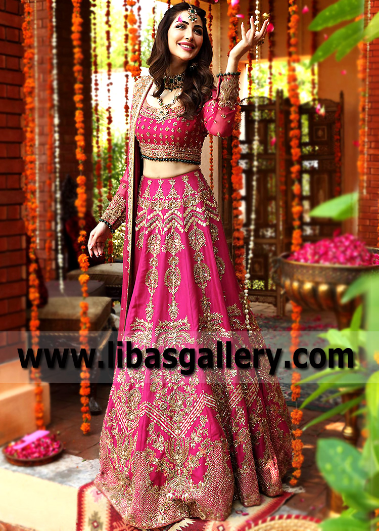 Telemagenta Rhodolite Lehenga Choli