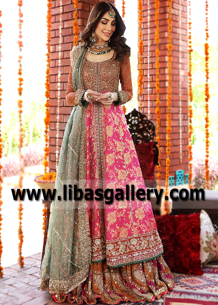 Chatta Patti Lehenga Bridal Dresses Pakistan Bridal Pishwas Outfit Pakistani Beverly Hills California CA USA