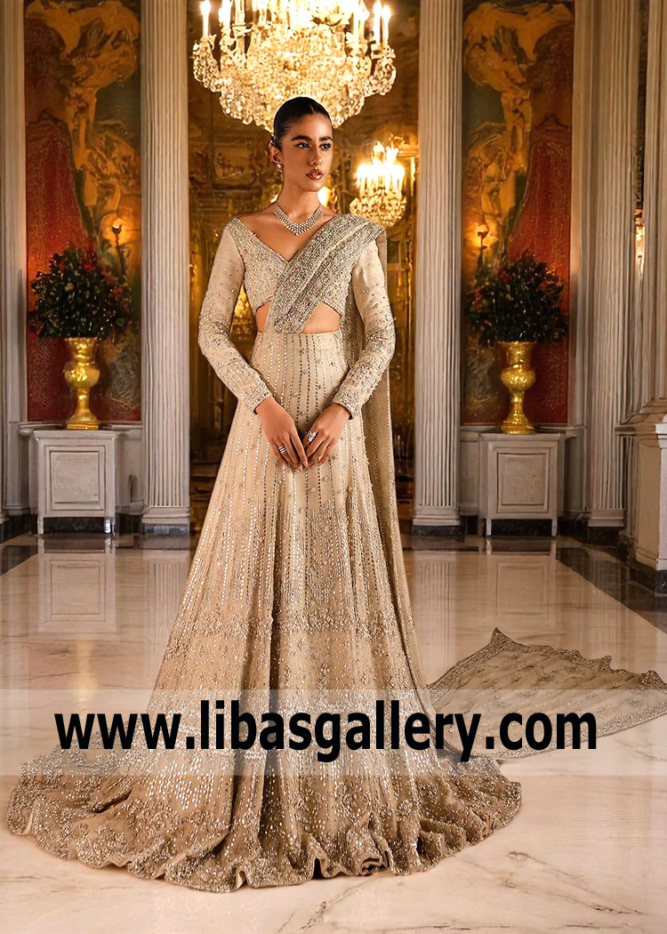 Champagne Bergenia Lehenga Choli