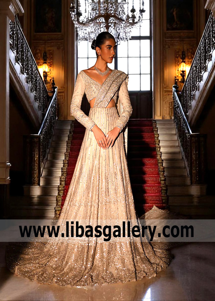 Champagne Bergenia Lehenga Choli