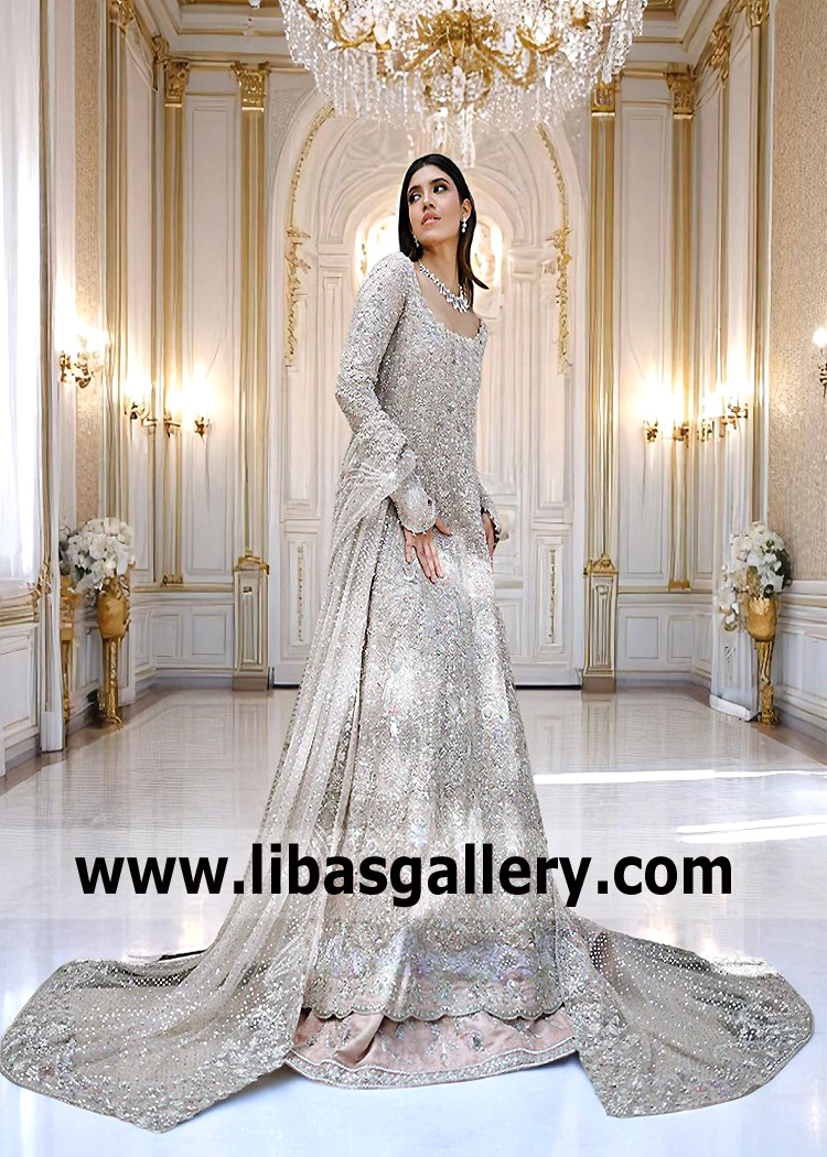 White Smoke Luxury Pishwas and Lehenga