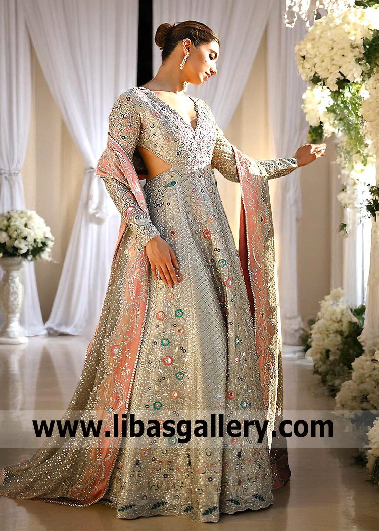 Platinum Lily Gown With Side Cutouts