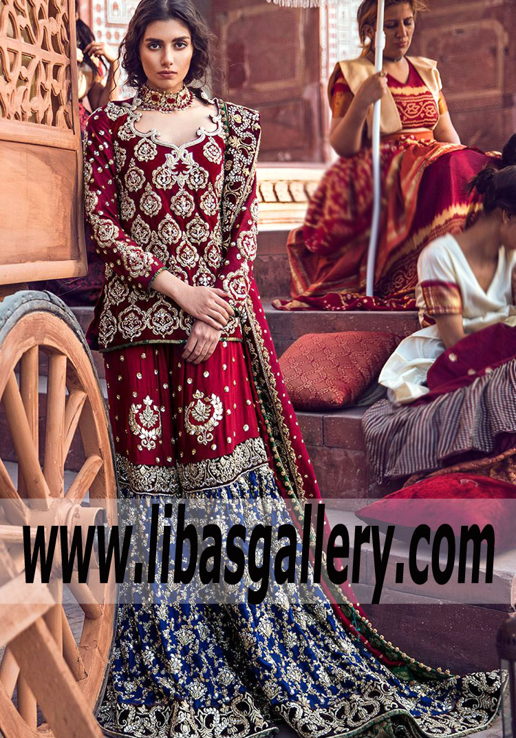 Noble Red Montana Bridal Outfit