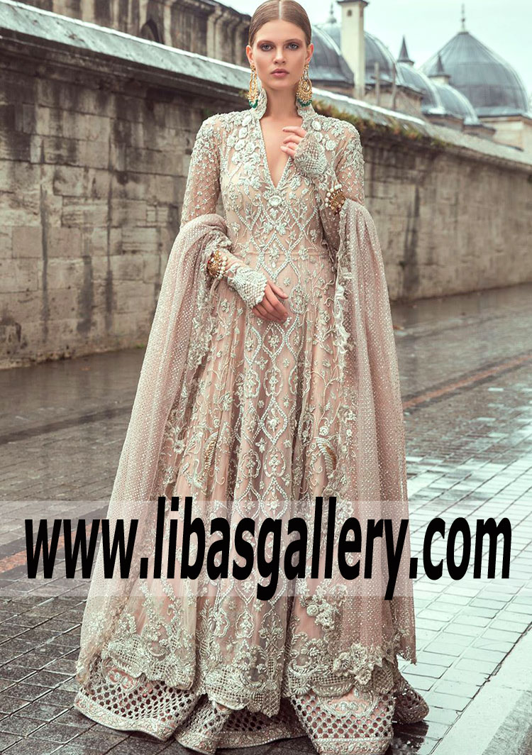Bridal Anarkali Gowns Spokane Washington USA Designer Sania Maskatiya Anarkali Gowns for Wedding
