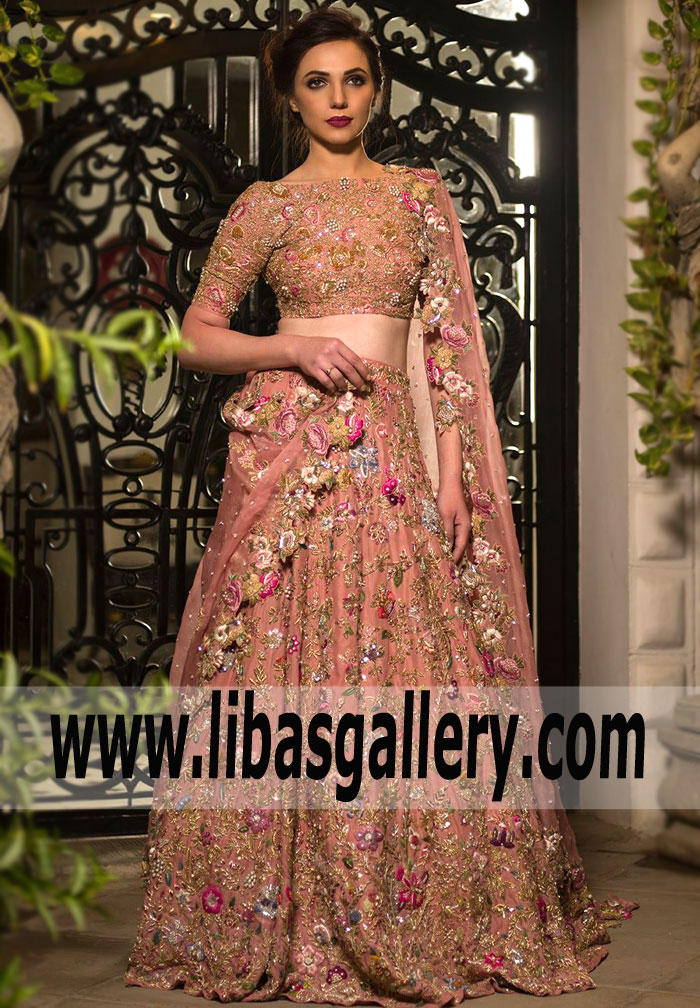 Breathtaking Pakistani Bridal Dress for Sale Latest Pakistani Bridal Lehenga Collection Nida Azwer Pakistani Bridal Wear UK USA Canada