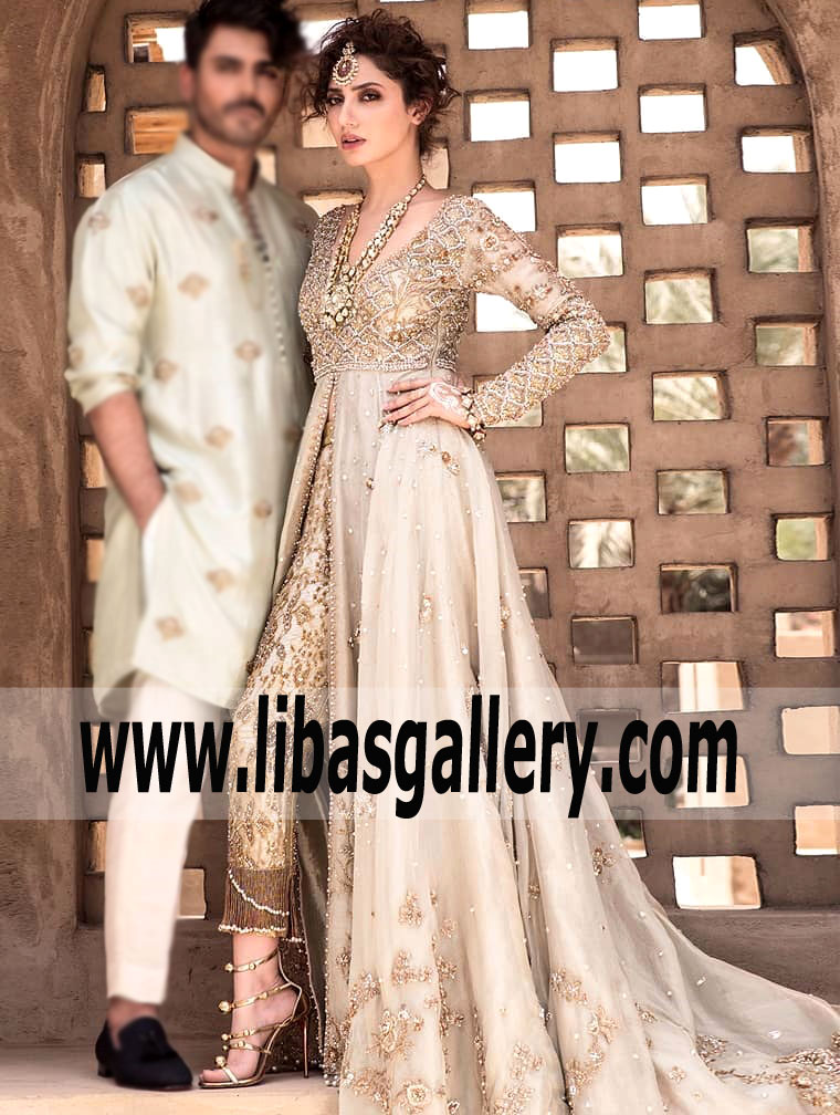 Sadaf Fawad Khan Pakistani Wedding Dresses Indian Bridal Wear Anarkali Suits