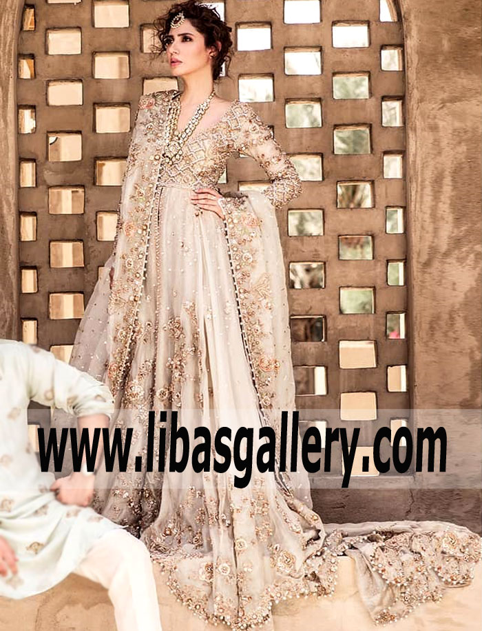 Ravishing Ivory Tansy Bridal Dress with Stunning Embellishments