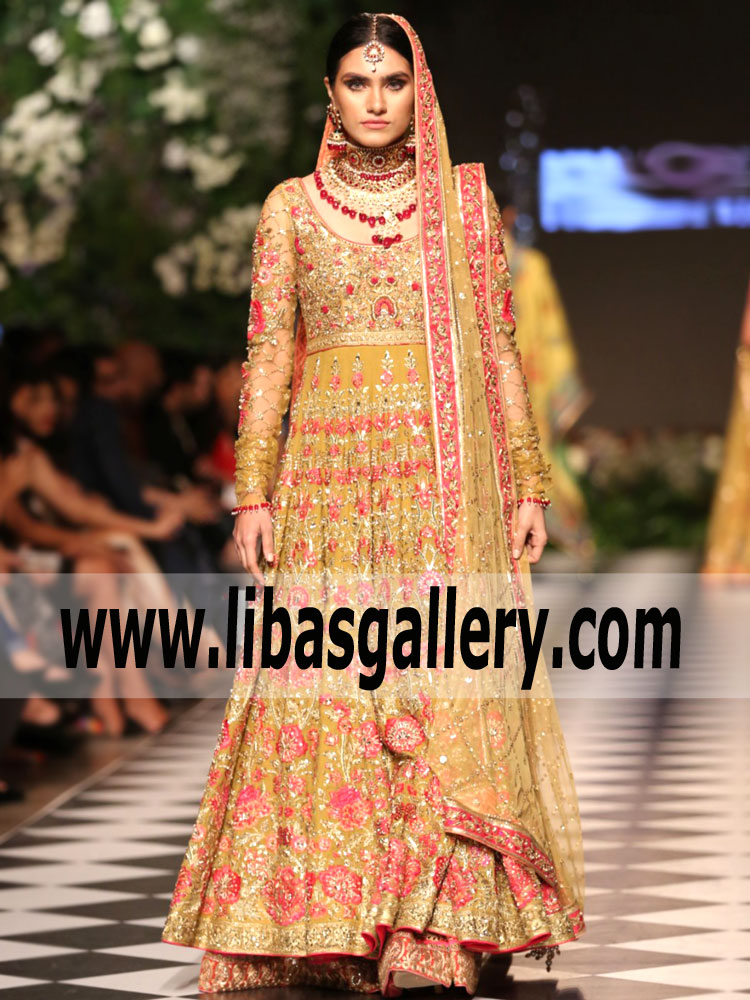 Nomi Ansari Bridal Dress Price Bridal Outfit Pakistan Anarkali Bridal Dresses Beverly Hills California CA USA