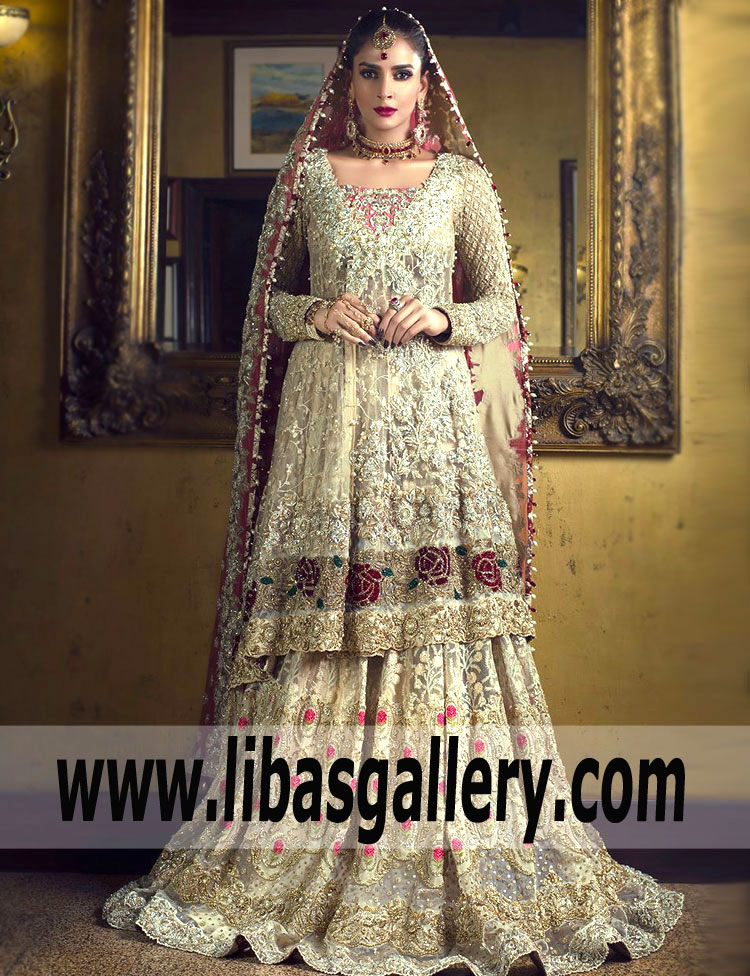 Unbelievable Pakistani Wedding Angrakha Dress