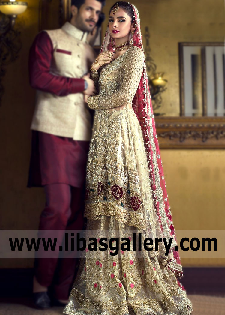 Unbelievable Pakistani Wedding Angrakha Dress