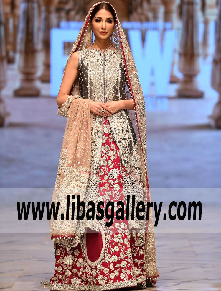 Pakistani Bridal Dress Yonkers New York USA Zainab Chottani Latest Bridal Lehenga Dresses