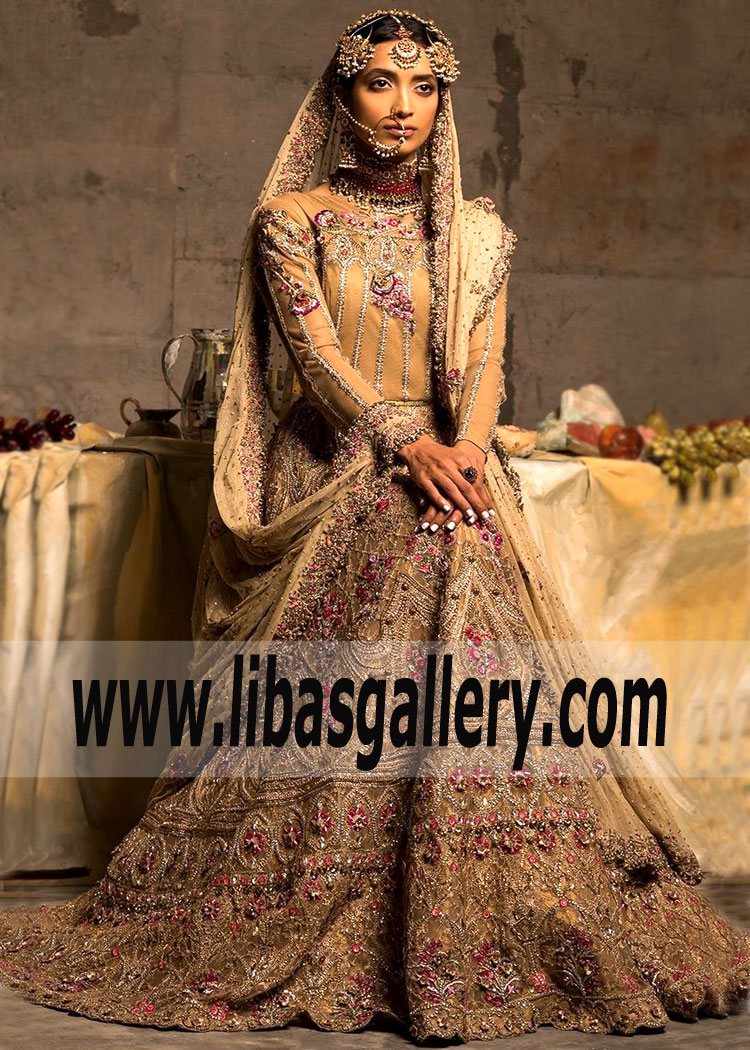 Fahad Hussayn Best Wedding Dresses & Bridal Bridal Lehengas Houston Texas TX USA | Classic Fahad Hussayn Collection | Latest Pakistani Designer Lehenga