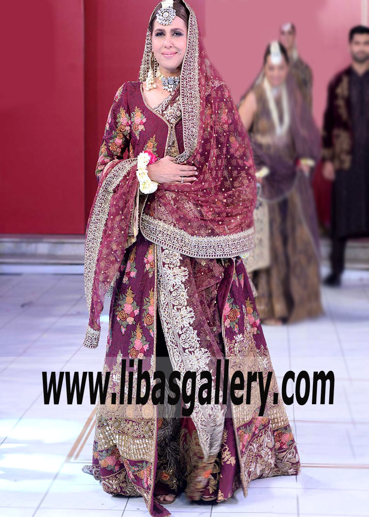 Wedding dress Pansy Purple Celosia Angrakha