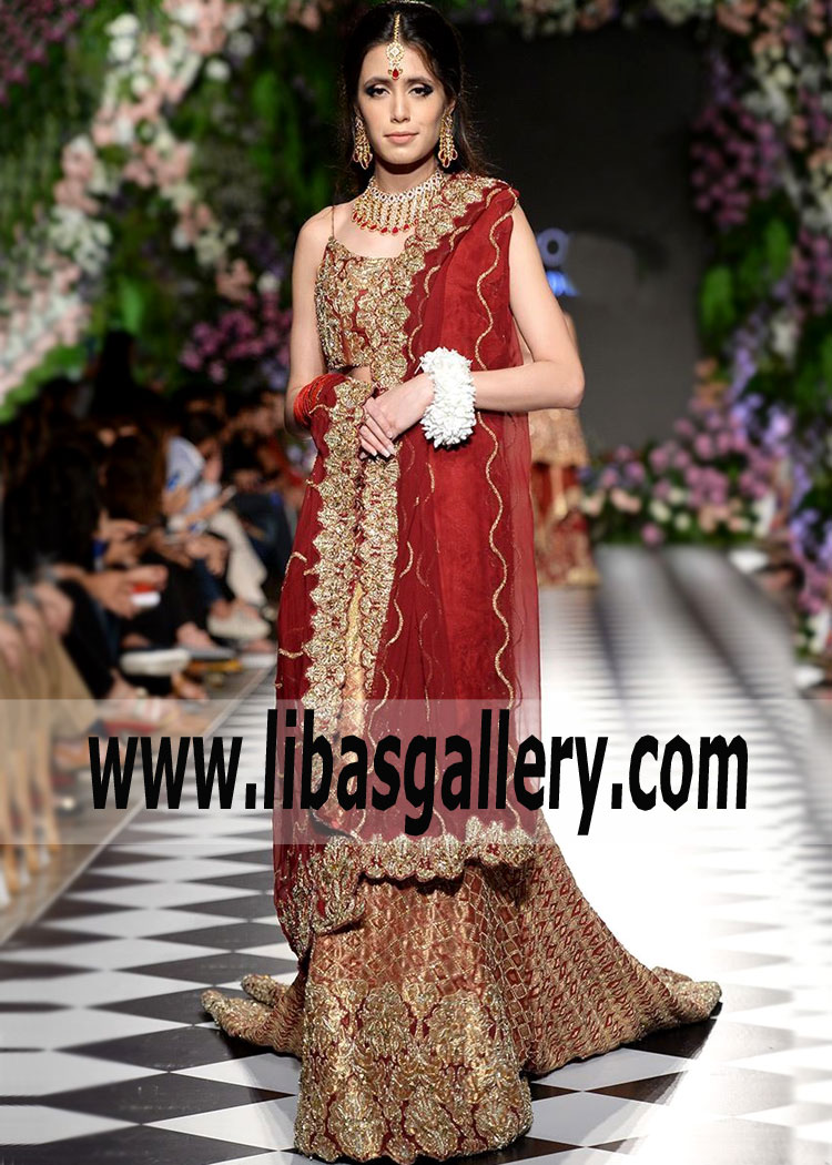Stunning Rosewood peony Lehenga