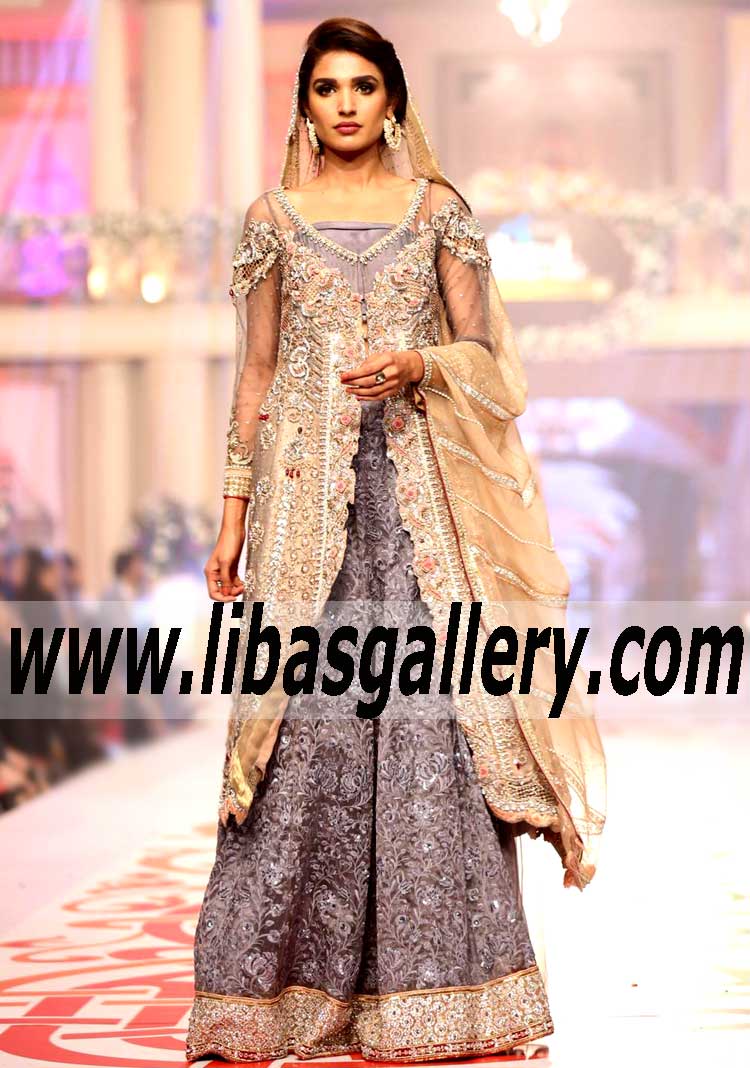 Bridal Wear 2015 Exquisite Bridal Wear Lehenga and Heavy Dupatta