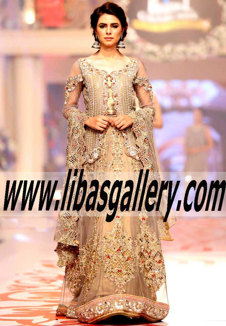 Bridal Wear 2015 Attractive Wedding Lehenga for Reception and Walima Event