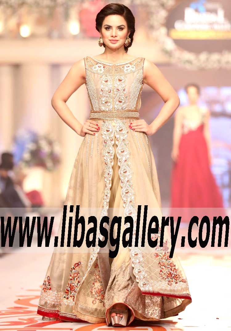 Bridal Wear 2015 Spectacular Bridal GOWN STYLE ANARKALI for Engagement and Formal Events