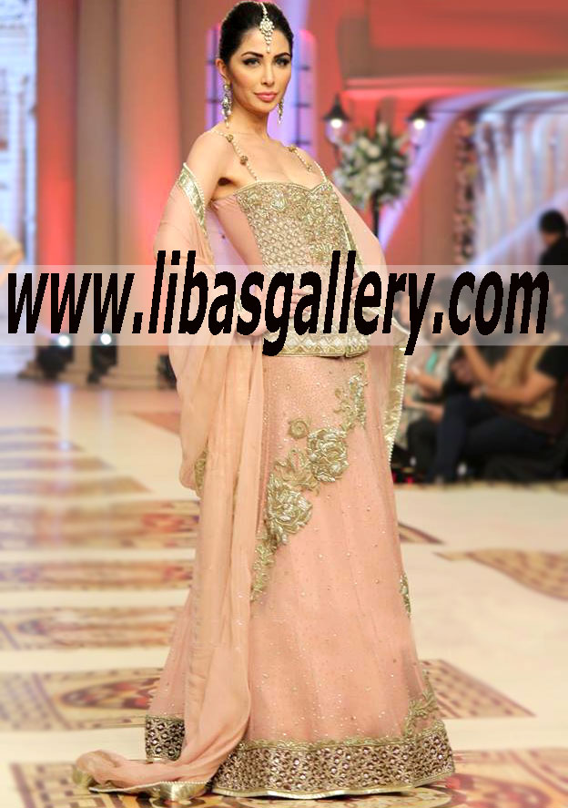 Bridal Wear 2015 Beautiful wedding lehenga choli for bride