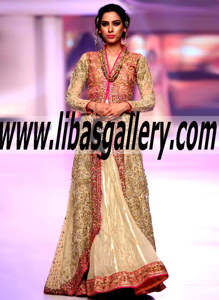 Bridal Wear 2015 Ravishing Anarkali Style Dress for Special Occasion