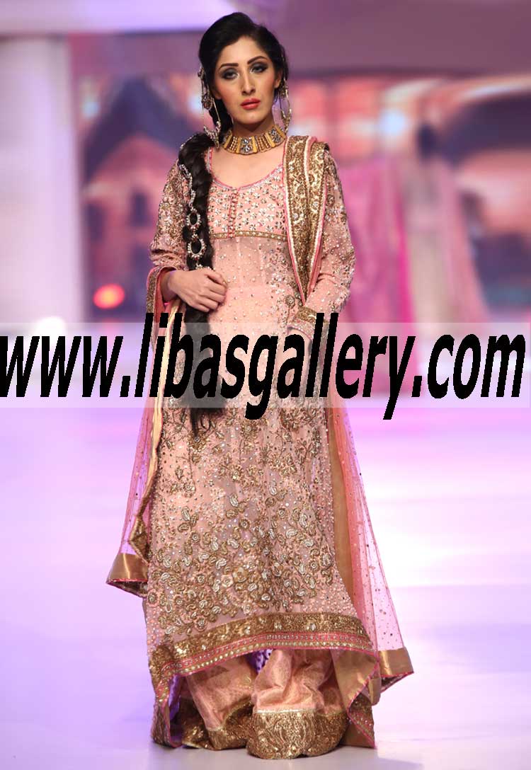 Buy Bridal Ayesha Ibrahim Salwar Kameez Online | Pakistani wedding Long Gown Suits Designer Ayesha Ibrahim dresses Sale Online Orlando Florida USA