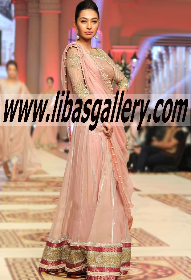 Bridal Wear 2015 Fabolous Embellished Bridal Lehenga Suit
