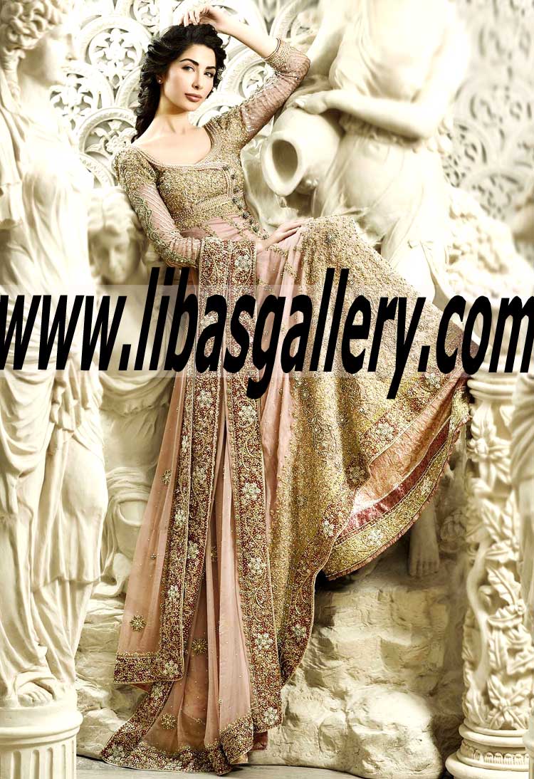 Bridal Wear 2015 Astonishing Angrakha Style Dress for Special Occasion