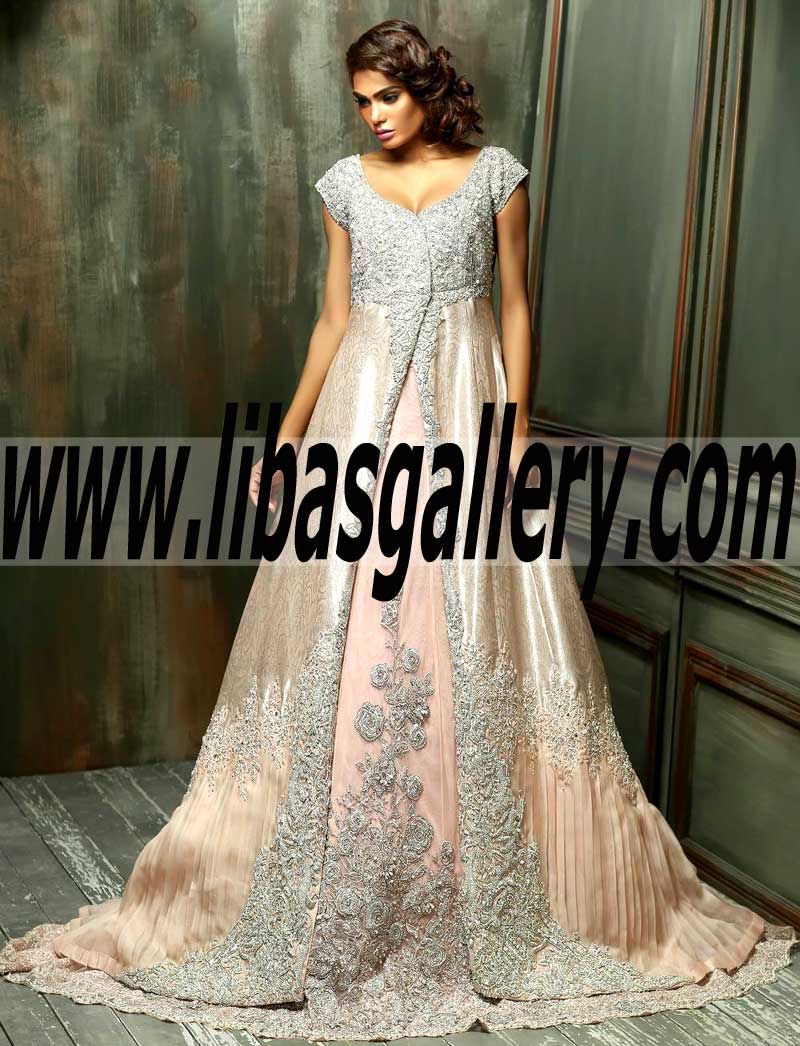 Stunning and Glorious Embellished Bridal Gown for the Woman whose Sartorial Style is Classy and Sophisticated