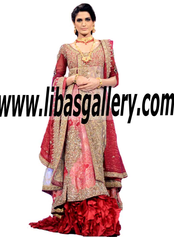 You will adore This Amazing Bridal Angrakha Dress for your Wedding Event