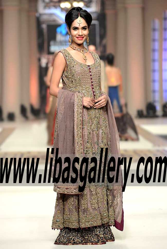 Splendid Bridal Sharara with Attractive Style is Perfect for a Wedding or a Festive Occasion