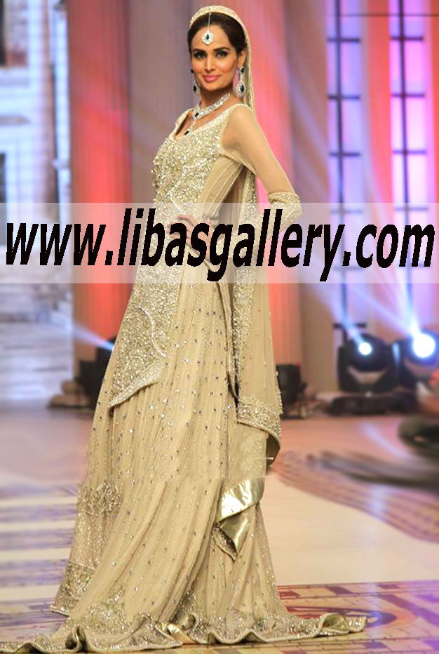 Bridal Wear 2015 Luxurious and Heavy Embellishment Wedding Gown