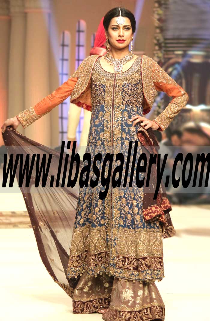 This Stylish and Fashion Forward Ensemble id bring together the Traditional Bridal Dress