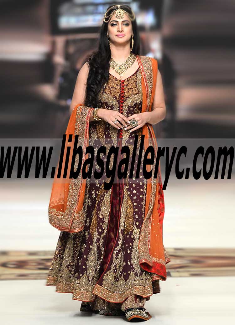 Aisha Imran Outstanding Designer Bridal Dress for Special and Wedding Occasions Pakistani Designer Aisha Imran Lehenga Dresses Norcross GA USA Bridal Couture week 2014 2015