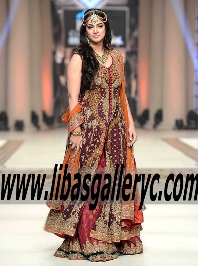 Luxurious Bridal Dress with Attractive Lehenga gives you a Mind Blowing and Heart Catching Looks