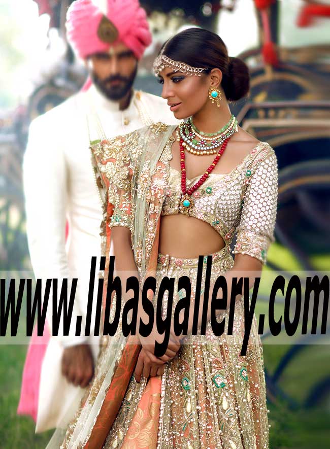 Buy Beauteous Wedding Sharara Dress for Modern Bride