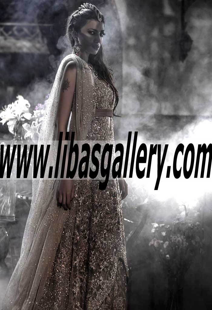 Buy Unique and Heart Catching Wedding Bridal Dress with Gorgeous Lehenga