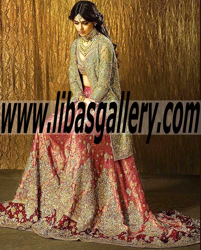 Faraz manan Couture Bridal designs chic and stylish Lehenga, gowns for your memorable moments, from destination wedding to Special Occasion to party 