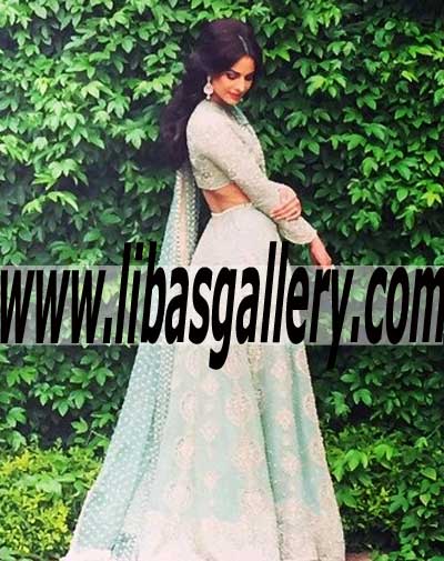 Bridal Wear 2015 Exquisite Bridal Sharara Dress with Chic and Glorious Embellishments for Walima and Special Occasions