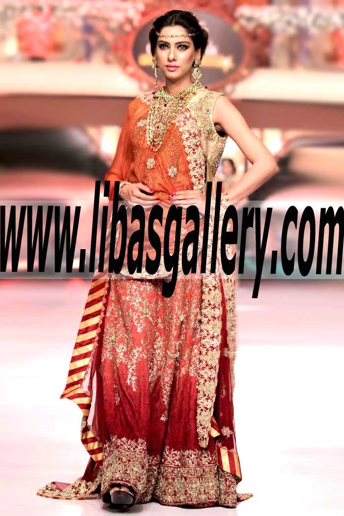 Bridal Wear 2015 Astonishing and Heart Catching Look Lehenga Dress for Wedding Events and Special Occasions
