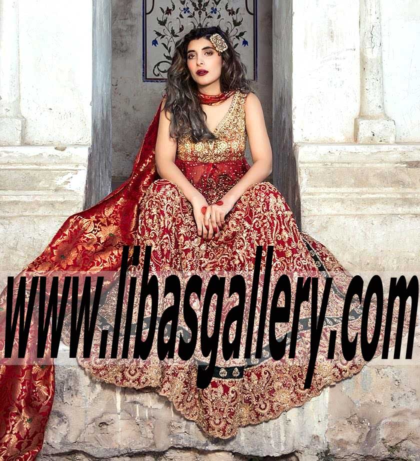 Precious Designer Bridal Lehenga Dress for Gorgeous Wedding Brides