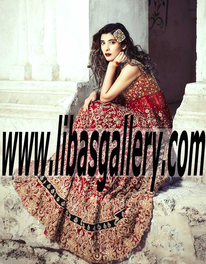 Precious Designer Bridal Lehenga Dress for Gorgeous Wedding Brides