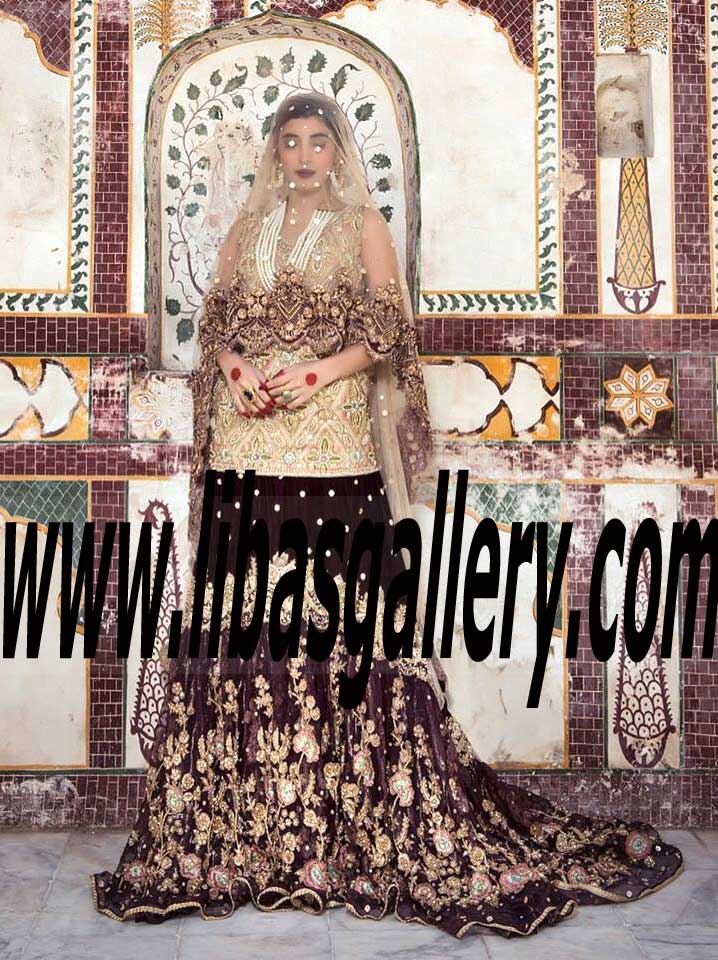 Majestic Wedding Lehenga with Exquisite Embellishments