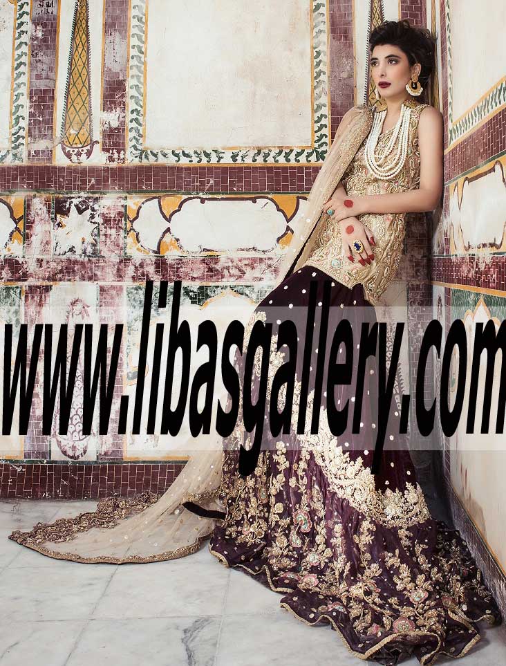 Majestic Wedding Lehenga with Exquisite Embellishments