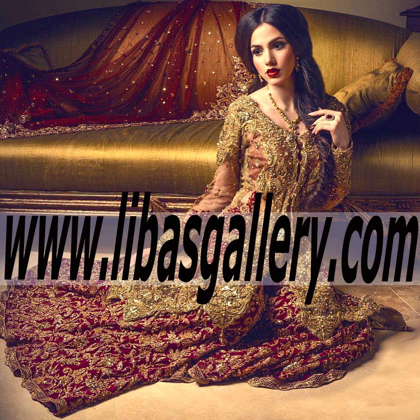 Beauteous Designer Bridal Lehenga for Nikah and Rukhsati