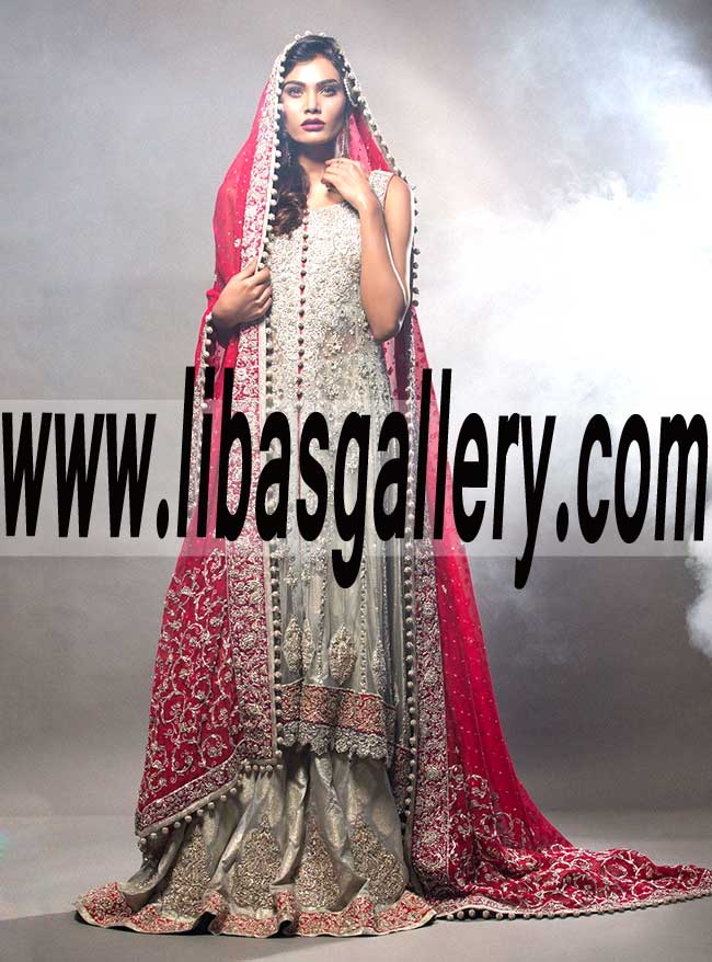 Wonderful Bridal Anarkali Lehenga Dress for Reception and Special Occasions