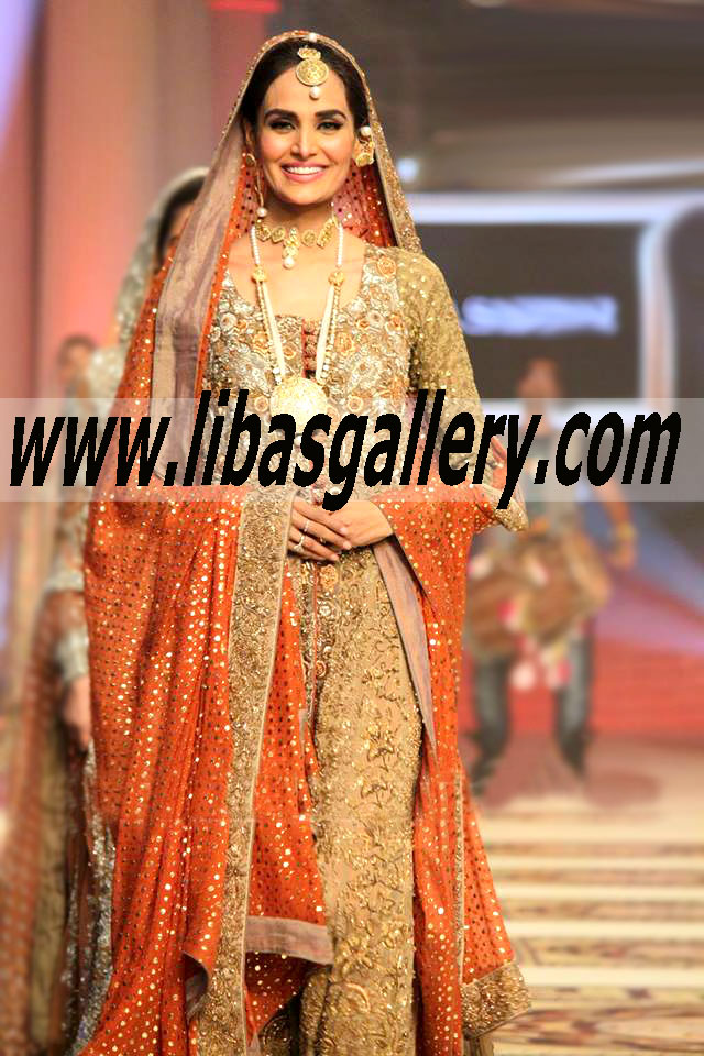 Bridal Wear 2015 Traditional Wedding Dress with Wedding Lehenga 