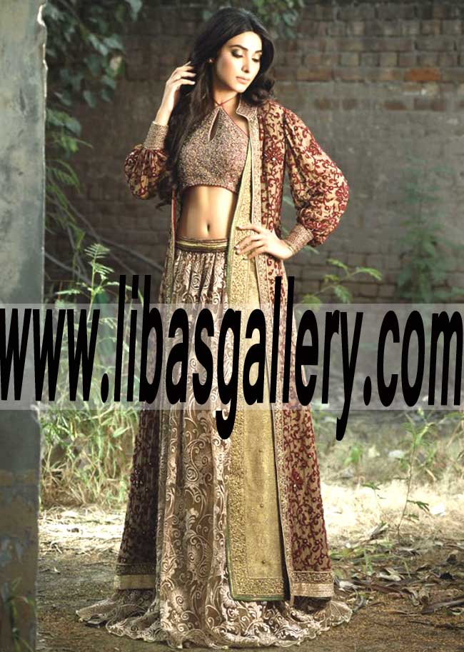 Dashing GOWN Bridal Dress for Reception and Special Occasions