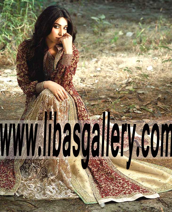 Dashing GOWN Bridal Dress for Reception and Special Occasions