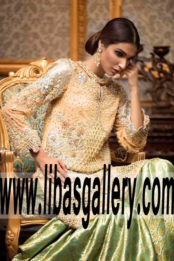 Dignified Wedding Gharara Dress for Reception and Special Occasions